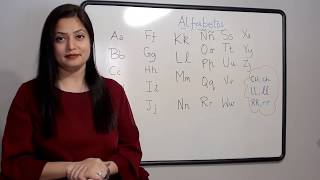 Step 1  Spanish Alphabets English [upl. by Eidod]