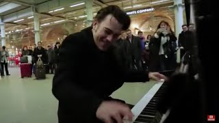 Henri Herbert Rocks The St Pancras Public Piano [upl. by Assirod]