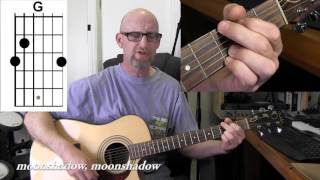 CAT STEVENS  MOONSHADOW Acoustic guitar tutorial with chords and lyrics [upl. by Cyprian]