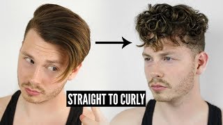 HOW TO GET CURLY HAIR  STRAIGHT TO CURLY INSTANTLY 2025 [upl. by Sherburn]