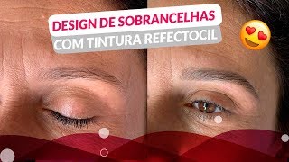 Design de Sobrancelhas com Tintura Refectocil [upl. by Bathilda]