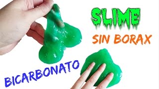 Como Hacer SLIME casero SIN BORAX con Bicarbonato [upl. by Mischa]