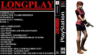 Resident Evil 2 USA PlayStation  Longplay  Claire Redfield  Scenario B  Normal Difficulty [upl. by Eillehs]