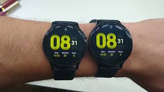 Samsung Galaxy Watch Active2 40mm vs 44mm Size Comparison [upl. by Ahsinaj]