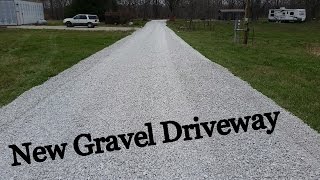 New Gravel Driveway  The First Half [upl. by Terb805]