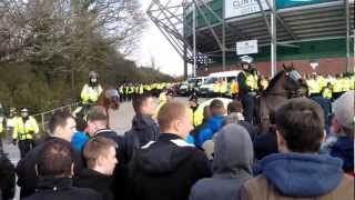 Plymouth Argyle Fans VS Exeter City Fans 3032013 [upl. by Airahs]