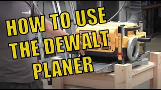 Using the Dewalt DW735 Planer at MakeHaven [upl. by Lusty]