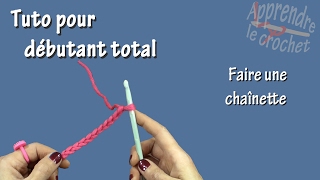 Tuto crochet pour débutant total  Chaînette [upl. by Moht]