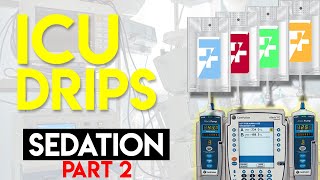 Sedation in ICU Patients Part 2  ICU Drips [upl. by Edia905]