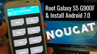 Samsung Galaxy S5 G900F Android 70 Nougat Install amp Root Full Tutorial [upl. by Ahsiekar]