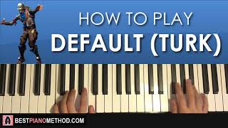 FORTNITE  Default Dance Music Piano Tutorial Lesson [upl. by Ellehcear331]