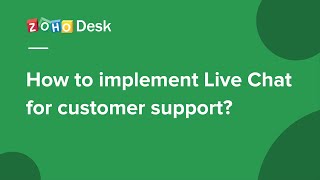 How to implement Live Chat for customer support [upl. by Lach]