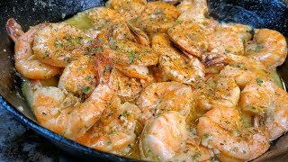 Garlic Shrimp Recipes  Easy Garlic Buttered Shrimp Recipe [upl. by Garv]