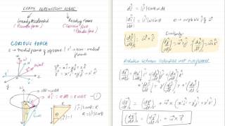 Coriolis Force Derivation and Explanation [upl. by Yemac224]