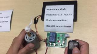 DIY Control433Mhz Wireless RF Switch DC12V Relay Receiver DC Motor Forward and Reverse Controller [upl. by Lehpar]