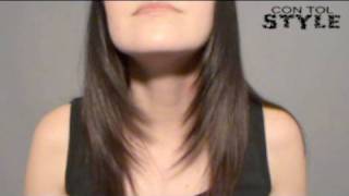 Desfilar el Cabello  How to trim your hair diagonally [upl. by Blodget]