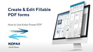 How to Create Fillable PDF Forms with Kofax Power PDF [upl. by Ketti]