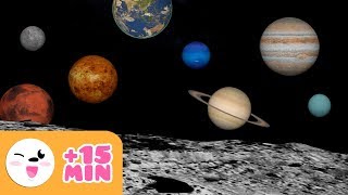 The SOLAR SYSTEM for kids  From planet to planet  Compilation [upl. by Parke]