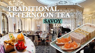 Stunning AFTERNOON TEA at Savoy  Best Afternoon Tea in London [upl. by Ycnuahc]