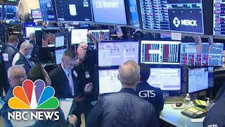 Stock Trading Halted After Markets Plunge At Market Open  NBC News [upl. by Yrahcaz]