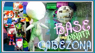 Como Hacer Una piñata CABEZONA FACIL DIY base  EDREI POP [upl. by Eenwahs]