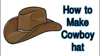 How to make cowboy hat flexible shade Hat diy [upl. by Ardnahc688]