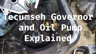 Tecumseh Governor and Oil Pump Explained [upl. by Enatan450]