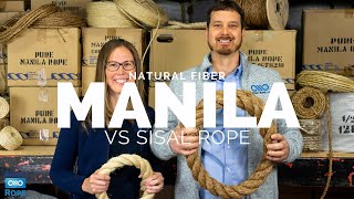 Manila Rope vs Sisal [upl. by Chlores]