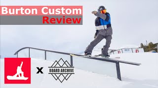 Burton Custom Flying V Snowboard Review [upl. by Willi]