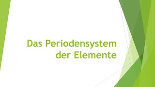 Physik Das Periodensystem der Elemente einfach und kurz erklärt [upl. by Emery599]