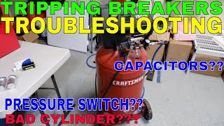 Troubleshooting Craftsman Air Compressor 30 Gallon 6HP Tripping Breakers [upl. by Pinchas]