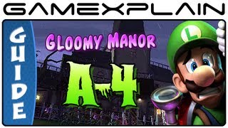 Luigis Mansion 2 Dark Moon Gloomy Manor A4 Gem Boo amp Puzzle Guide amp Walkthrough [upl. by Mcnelly]