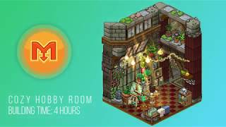 How to BUILD a Habbo Cozy hobby room Tutorial [upl. by Fulmer]