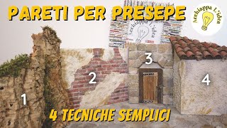 Come fare le pareti per presepe 👷 4 tutorial in 1 [upl. by Baerman]