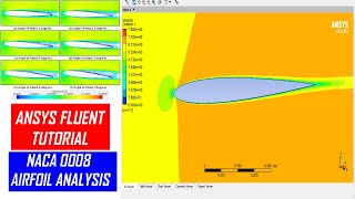 ⚡Ansys Fluent Tutorial NACA Airfoil Analysis [upl. by Yxel]