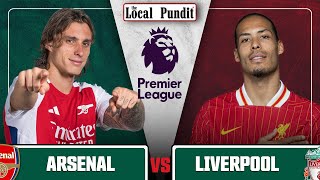 Arsenal v Liverpool  LIVE WATCH ALONG  Premier League  Match Day 9  the local pundit [upl. by Adnwahsor734]