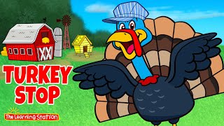 Turkey Stop ♫ Brain Breaks ♫ Kids Move and Freeze Song by The Learning Station [upl. by Atiuqer280]