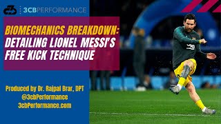 Lionel Messis free kick technique Detailed biomechanics amp sports science breakdown [upl. by Debbi]