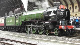 LNER A1 Pacific No 60163 Tornado at York  The Scarborough Flyer  4th June 2016 [upl. by Lalittah54]