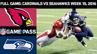 Arizona Cardinals vs Seattle Seahawks Week 16 2016 FULL Game [upl. by Cailean180]