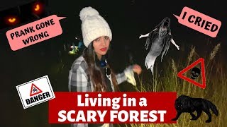 Living 24 HOURS in FOREST Prank gone wrong [upl. by Yolande955]