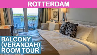 Rotterdam BalconyVerandah Cabin Tour Holland America [upl. by Andee]