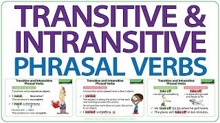 Transitive and Intransitive Phrasal Verbs in English  Learn Advanced English Grammar [upl. by Hildy]