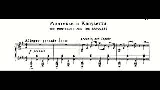 Sergej Prokovjev  Dance of the Knights Romeo and Juliet Piano and Music Score [upl. by Kaitlynn14]