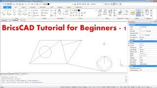 BricsCAD Tutorial for Beginners  1 [upl. by Madalyn671]