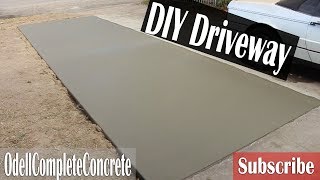 How to pour a Concrete Driveway Addition For Beginners DIY [upl. by Jessamyn619]