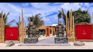 Kontiki Beach Bar amp Restaurant  Orient Beach Saint Martin [upl. by Lletnuahs]