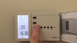 Danfoss room thermostat programming [upl. by Eldnek]