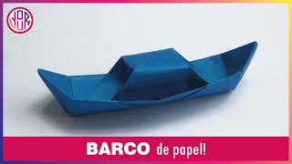 CÓMO HACER UN BARCO DE PAPEL ⛴ Tutorial Origami Paso a paso [upl. by Lecroy]