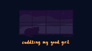 F4F Cuddling My Good Girl to Sleep in the Rain  Lesbian Girlfriend ASMR Roleplay [upl. by Trotta]